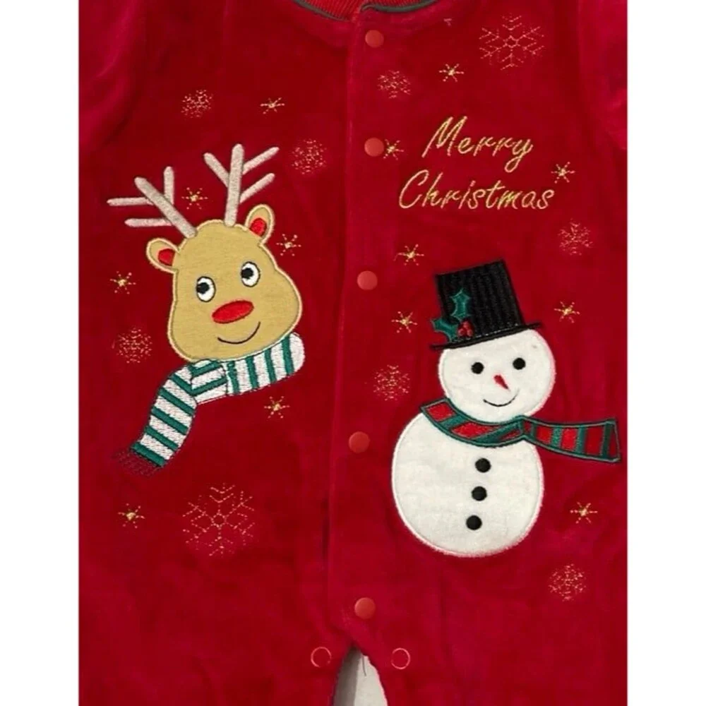 Merry Christmas by Just Love Footies Size 3-6 M New With Tag